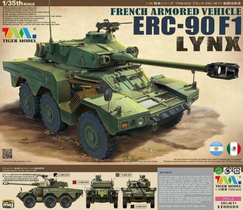 French Armored Vehicle ERC-90F1 Lynx von Tigermodel