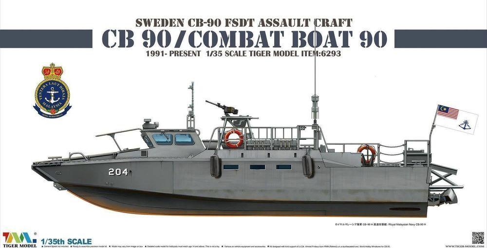 Sweden CB-90 FDST Assault Craft CB 90/ Combat Boat 90 von Tigermodel