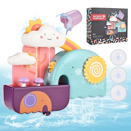 Badewannenspielzeug, Baby Badespielzeug Set, Kinder Badewann Wasserspielzeug von Tigvio