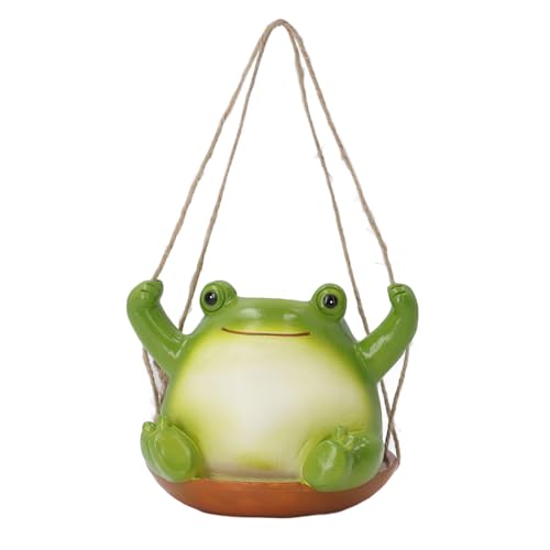 Tihebeyan Frosch-Übertopf, Süßer Frosch-Sukkulententopf für den Schreibtisch, Büro, Wohnzimmer, Küche und Balkon, mit Ablaufloch, Ideal für Sukkulenten, Kakteen und Bonsai von Tihebeyan