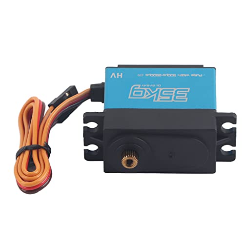 Tihebeyan 2 Stück RC Car 35 Kg Digitalservo, Hochfester Kernloser Motor Digitalservo Vollmetallgetriebe-Servo Wasserdicht für 1/8 1/10 RC Car von Tihebeyan