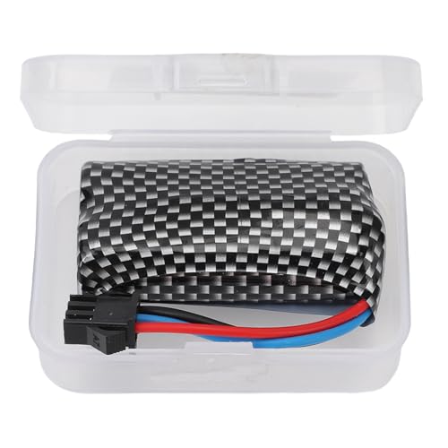 Tihebeyan RC-Auto-Lithium-Batterieteil, Hochfeste 7,4 V 500 MAh RC-Auto-Lithium-Batterie, Leichter Li-Ionen-Akku-Ersatz mit Kunststoffbox für 16A01 16A02 16A03 16A04 16A08 1/16 RC-Spielzeug von Tihebeyan