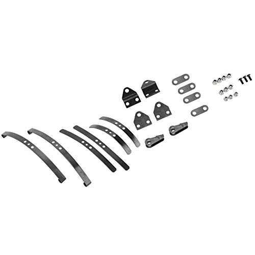 Tihebeyan Stahlhän Der Schwarze Vordere Blattstahl, DIY -Stahlhängelzubehör 1/14 LKW von Tihebeyan