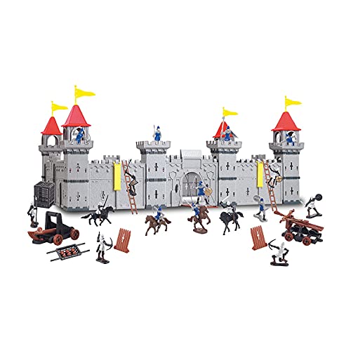 TikTakToo Coole, kleine Ritterburg mit Spielfiguren Königreich Burg Schloss DIY (mittel) von TikTakToo