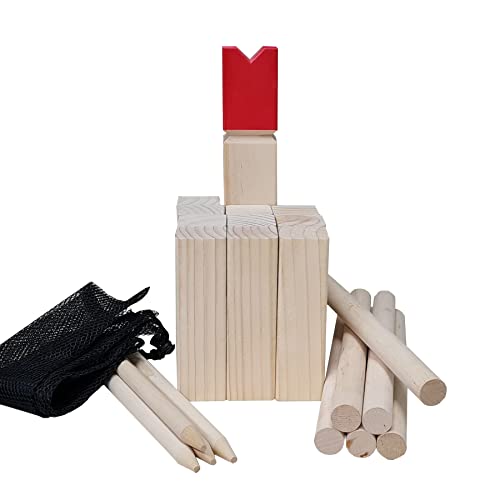 Kubb Spiel Wurfspiel Rasenschach Wikingerspiel Spielzeug Outdoor Schach Holz-Wikinger Wurfspiel für draußen Holz Schach Kegel Spiel aus Skandinavien - Das Geschicklichkeitsspiel Kubb Spiel Wurfspiel Rasenschach Wikingerspiel Spielzeug Outdoor Schach Holz-Wikinger Wurfspiel für draußen Holz Schach Kegel Spiel aus Skandinavien - Das Geschicklichkeitsspiel von TikTakToo