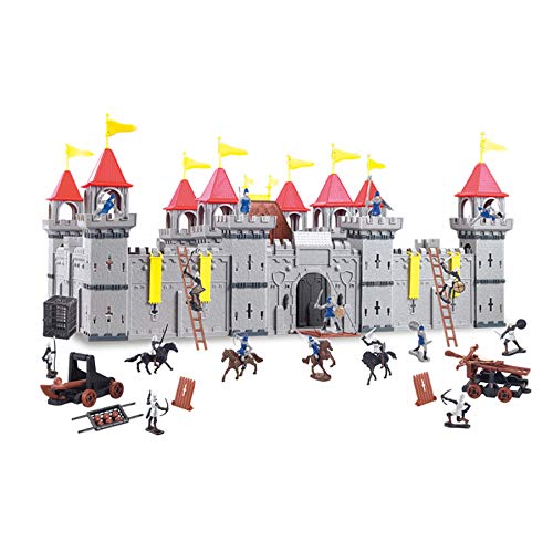 TikTakToo Coole, kleine Ritterburg mit Spielfiguren Königreich Burg Schloss DIY (groß) von TikTakToo