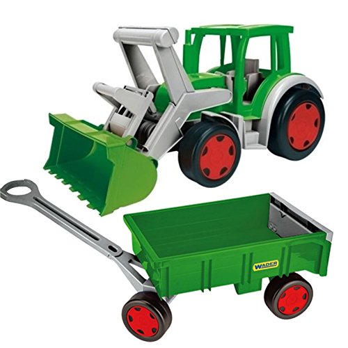Wader XXL Gigant Traktor g Frontlader incl Anhänger Handwagen Trekker mit Hänger Wader XXL Gigant Traktor g Frontlader incl Anhänger Handwagen Trekker mit Hänger von TikTakToo