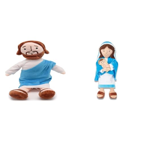 Tikhell Jesus Plüschtier, Jesus Plüschpuppe Jesus Stoffpuppe Plüschtier Erlöserpuppe Plüschtier für Kinder Jesus Plüschfigur zur Taufe Religiöses Ostern von Tikhell