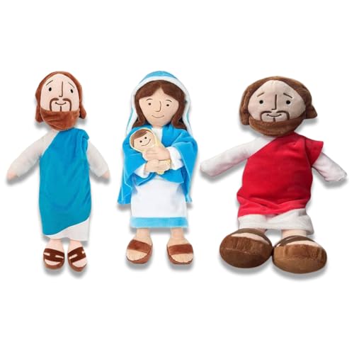 Tikhell Jesus Plüschtier, Jesus Plüschpuppe Jesus Stoffpuppe Plüschtier Erlöserpuppe Plüschtier für Kinder Jesus Plüschfigur zur Taufe Religiöses Ostern von Tikhell