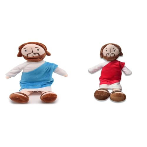 Tikhell Jesus Plüschtier, Jesus Plüschpuppe Jesus Stoffpuppe Plüschtier Erlöserpuppe Plüschtier für Kinder Jesus Plüschfigur zur Taufe Religiöses Ostern von Tikhell