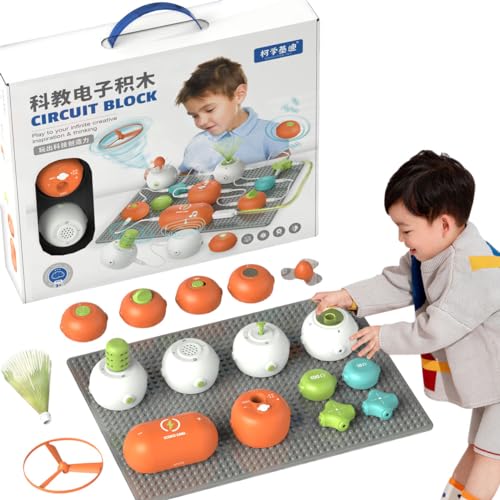 Tikhell Science Circuit Kit für Kinder, pädagogisches Elektronik-Erkundungsset, multifunktionales Physik-Experimentierset, STEM-Lernspielzeug für Kinder, Jungen und Mädchen von Tikhell