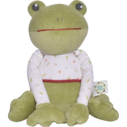 Tikiri 8573224 - Kuschelfrosch Gemba, Stoffpuppe für Babys und Kinder ab 0+ Monaten, 15cm von Tikiri