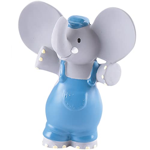 Tikiri 8578313 - Naturkautschuk Quietschfigur Alvin, Elefant, Spielzeug für Babys und Kinder ab 0+ Monaten, 16cm von Tikiri