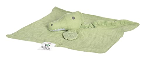 Tikiri 8598304 Naturkautschuk Schmusetuch Krokodil, Schnuffeltuch für Babys und Kinder ab 0+ Monaten, 30cm von Tikiri