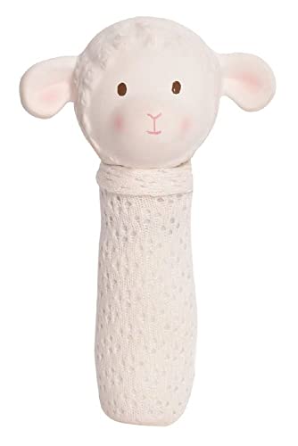 Tikiri Naturkautschuk Quietschfigur Bahbah Lamm, Spielzeug für Babys und Kinder ab 0+ Monaten, 16cm von Tikiri