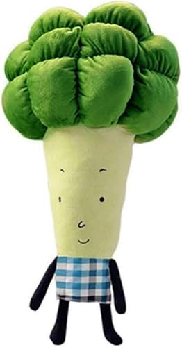 Plüsch Spielzeug-Broccoli, weiches Spielzeug Taillenkissen, grünes Gemüse Plüsch Kissen, Jungen und Mädchen Schlaf Kissen Geschenk 43CM von Tikwisdom