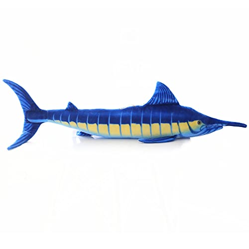 Tikwisdom Blauflossen-Thunfisch-Stofftier, Thunfisch-Plüschtier, Kissen, großes Meerestier, dekoratives Geschenk für Kinder, Länge 100 cm von Tikwisdom