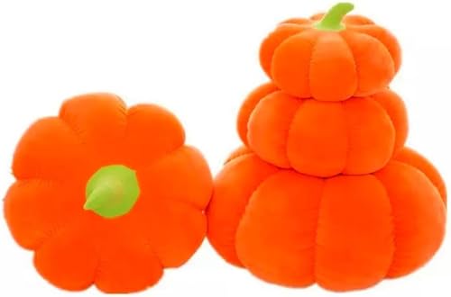 Tikwisdom Orange Simulation Kürbis Plüschtier, Kürbis Puppe Schlafkissen, Urlaub warmes Geschenk (Durchmesser 30cm) von Tikwisdom