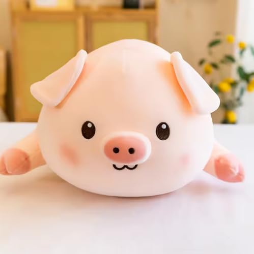 Tikwisdom Plüschtier-Schwein, Schwein Plüschtier-Kissen, superweiche mollige Schweinepuppe, Kawaii Fettes weiches Kuschelschwein, Kinder Schlafmatte Geschenk40cm von Tikwisdom