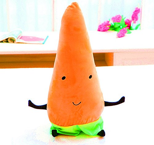 Tikwisdom Pre-Kindergarten Toys soft toys lumbar pillow,Carrot, stuffed toys Orange total height 65CM von Tikwisdom