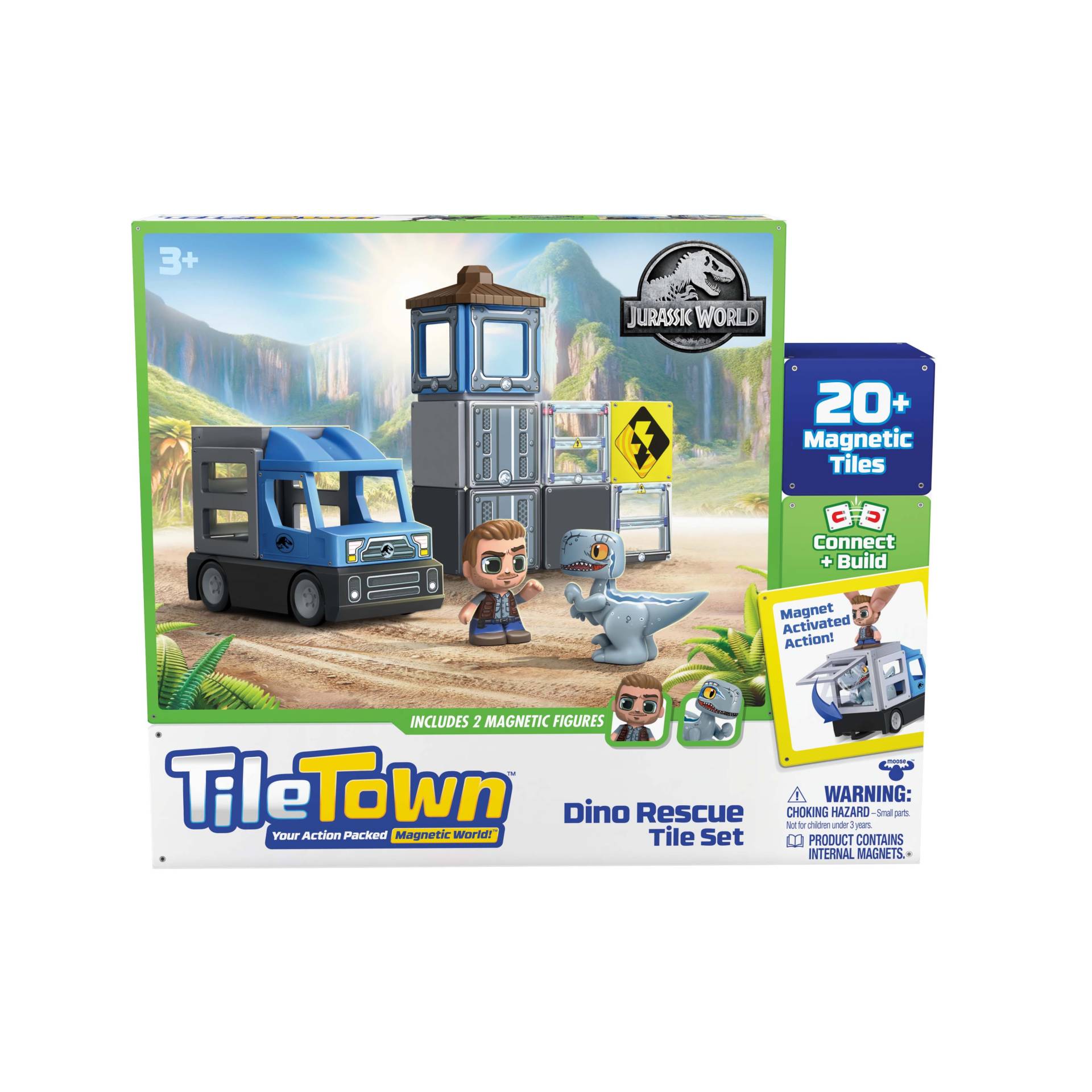 Tile Town Jurassic World Dino Rescue Spielset 20 Teile von Tile Town