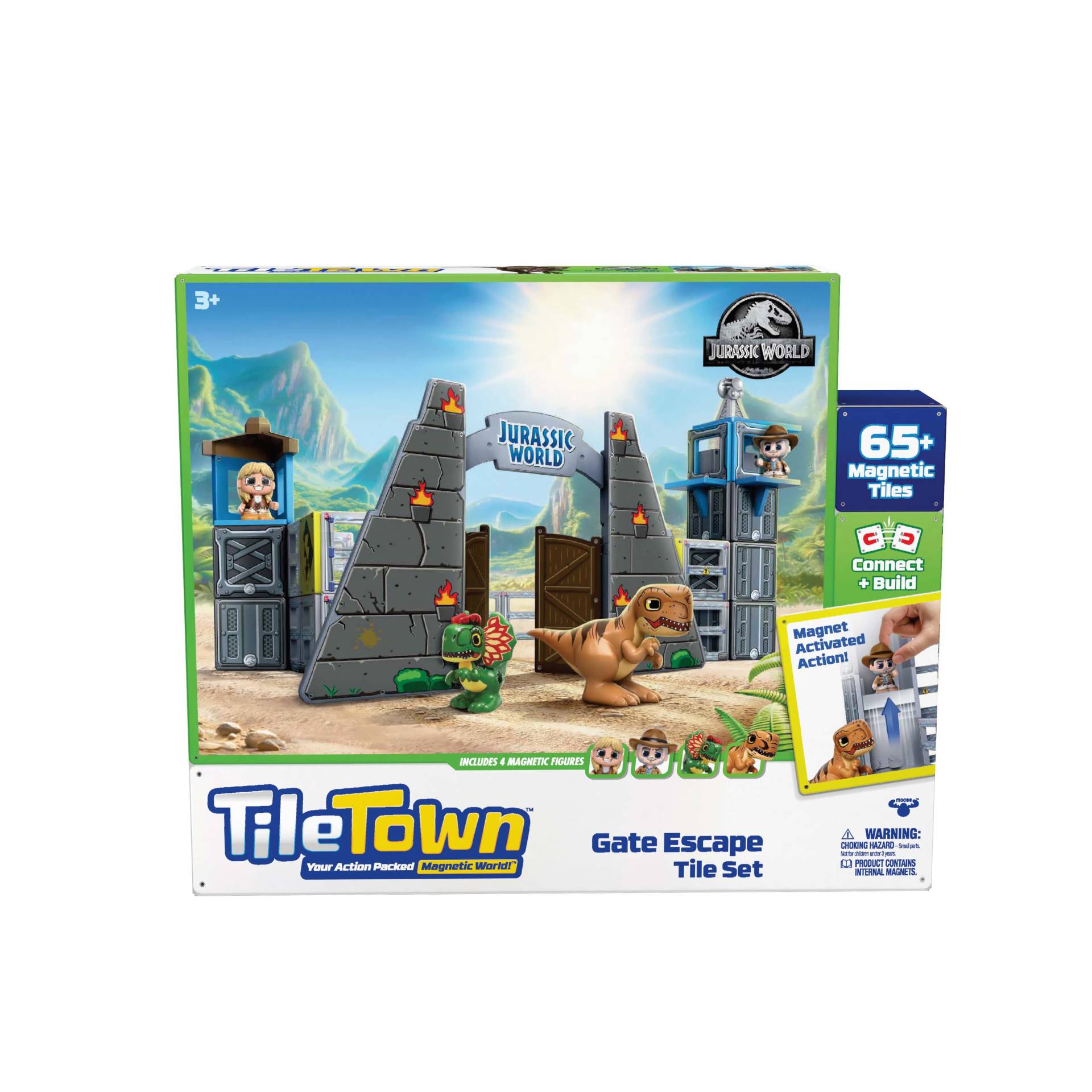 Tile Town Jurassic World Magnet-Set 66 Teile von Tile Town