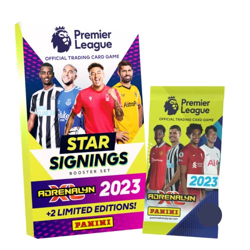 Tilz Panini Premier League 2023/24 Adrenalyn XL Star Signings Set Fußball Geschenke für Jungen - Premier League Fußballkarten 23/24 Premier League Fußball 2023/2024 mit limitierten Karten von Tilz