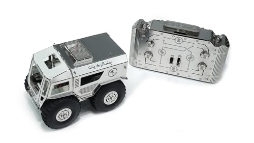 Time for Machine 3D-Puzzle Sherp ATV Modellbau Bauset, Silber, Militär, Batteriebetrieben, Radiokontrolliert, 165 Teile, 3+ Jahre, Unisex, Jungen und Erwachsene von Time for Machine