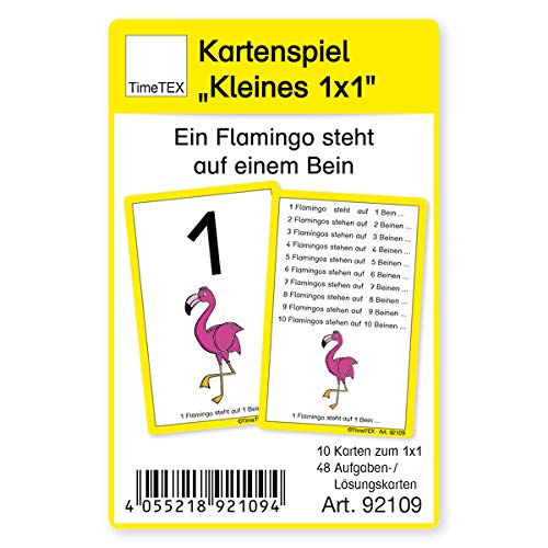 TimeTEX - Kartenspiel Kleines 1x1, 60-teilig im Etui - mit einprägsamen, schönen Bildern zu den Ziffern - 92109 von TimeTEX