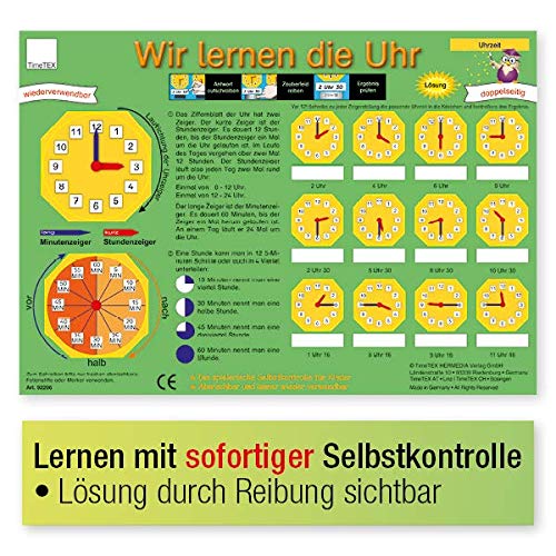 TimeTEX Zaubertafel Wir Lernen die Uhr von TimeTEX