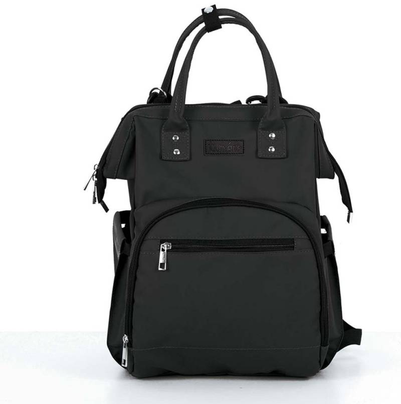 Tineo Wickeltasche Rucksack, Schwarz von Tinéo