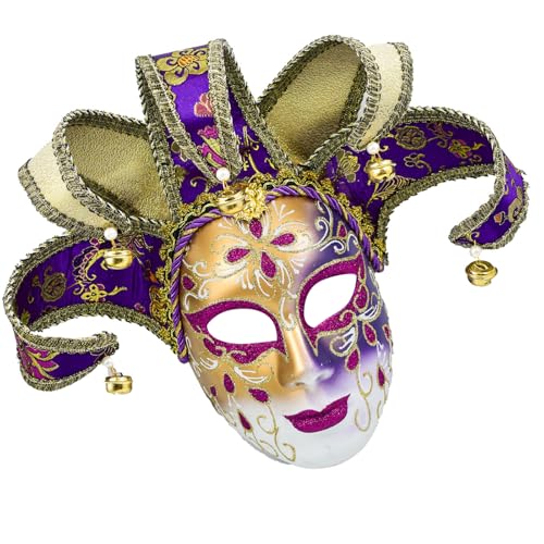 TingHaoO Maskerade Narren Venezianer Komödie Karneval Party Halloween Cosplay Wanddekoration Geschenke von TingHaoO