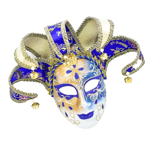 TingHaoO Maskerade Narren Venezianer Komödie Karneval Party Halloween Cosplay Wanddekoration Geschenke von TingHaoO