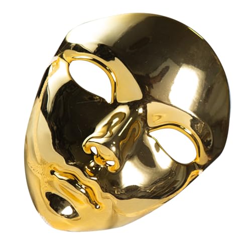 TingHaoO Metallic-Farbe, Maskerade, Halloween, Cosplay, Vollgesicht, Halloween-Kostüm, Zubehör für Damen und Herren, Cosplay von TingHaoO