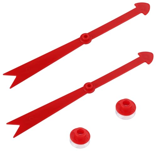 2st Pfeil Spinner, 30cm Rot Drehpfeil Spiel mit Saugnapf Kunststoff Arrow Spinner Spannender Brettpfeil Brettspielspinner für Unterrichtsaktivitäten Heimschule Party Lehrmittel von Tinoaly