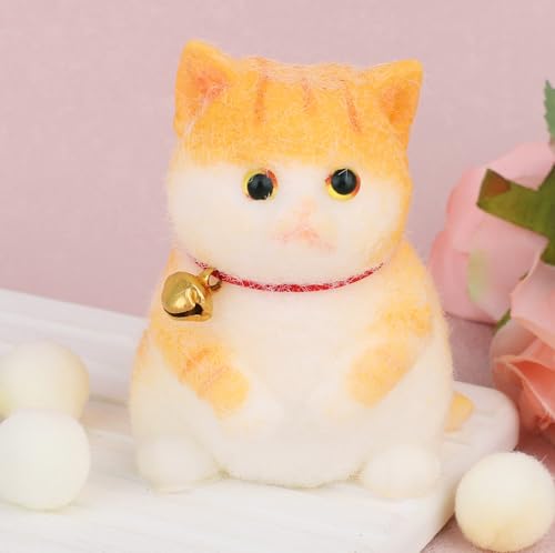 Tinoaly Kawaii Quetsch Spielzeug Katze, Kleines Weiches Stressabbau-Geschenk Süße Orange Katze mit Glöckchen Lustiges Tier-Zappelspielzeug Präfekt für Erwachsene und Kinder Partygeschenk Tinoaly Kawaii Quetsch Spielzeug Katze, Kleines Weiches Stressabbau-Geschenk Süße Orange Katze mit Glöckchen Lustiges Tier-Zappelspielzeug Präfekt für Erwachsene und Kinder Partygeschenk von Tinoaly