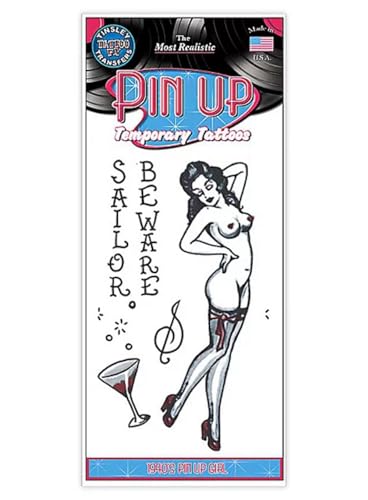 Tinsley Transfers 40's Pinup Girl Temporary Tattoo by Tinsley Transfers von Tinsley Transfers