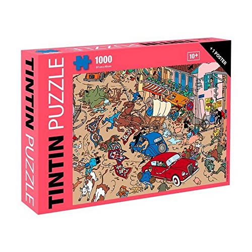 Puzzle Tintin, Unfall auf dem Platz + Poster 67 x 48 cm 81554 (2022) von Tintinimaginatio