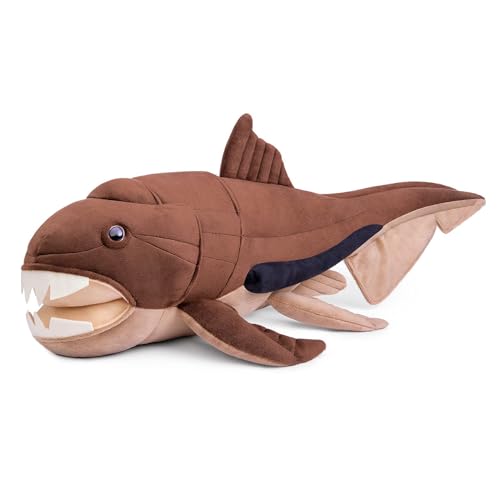 Tiny Heart 23in Simulations Dunkleosteus Plüschtier, realistisches weiches Plüsch Dunkleosteus Tierspielzeug der Serie,Marine Life geeignet für Heimdekoration Spielbegleiter für Kinder-braun Tiny Heart 23in Simulations Dunkleosteus Plüschtier, realistisches weiches Plüsch Dunkleosteus Tierspielzeug der Serie,Marine Life geeignet für Heimdekoration Spielbegleiter für Kinder-braun von Tiny Heart