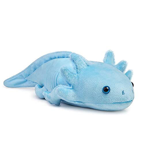 Tiny Heart Axolotl Stofftier Plüschtier 51cm/20” realistisches Axolotl Plüschtier schönes Tier niedliche und weiche Geschenke Plüsch-Axolotl für Kinder Jungen und Mädchen Axolotl Spielzeug Blau von Tiny Heart