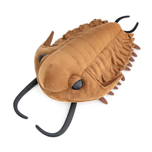 Tiny Heart Lederiki-Trilobiten-Plüschtier für Kinder, Braun Lederiki-Trilobiten,15.7” Simulation eines süßen Lederiki-Trilobiten Plüschtiers,weiches Stofftierkissen geeignet für Schlafzimmer von Tiny Heart