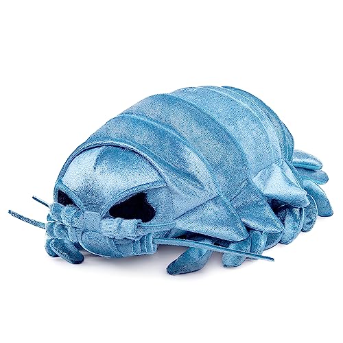 Tiny Heart Plüschtier Riesen-Isopod weiches Plüschtier Spielzeug Realistische Bathynomus giganteus Simulation für Kinder Sea Life Lovers Meeresbiologie Ozean Blau 20'' von Tiny Heart