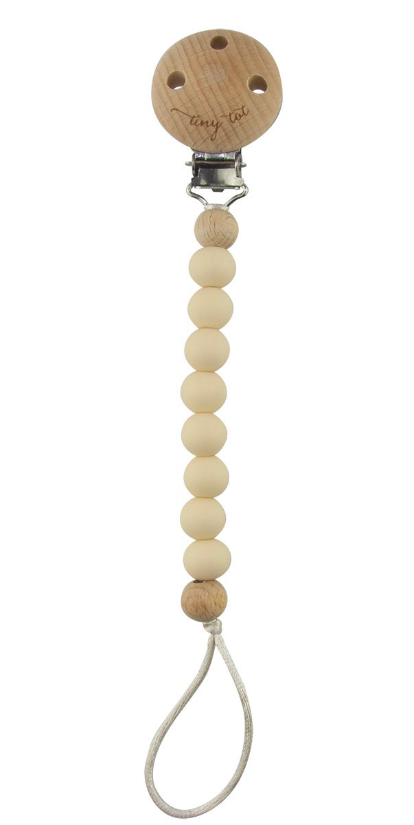 TinyTot Schnullerkette Nova, Beige von Tiny Tot