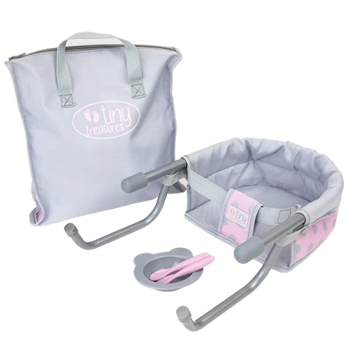 Tiny Treasures 30174 Baby Puppen, Grau, Pink von Tiny Treasures