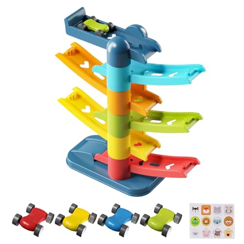 Kinder Auto Rampe | Rennbahn Set | Interaktives Spielset Fördert Motorik Lernspielzeug Ab 3 Jahre Kinder Auto Rampe | Rennbahn Set | Interaktives Spielset Fördert Motorik Lernspielzeug Ab 3 Jahre von Tioheam