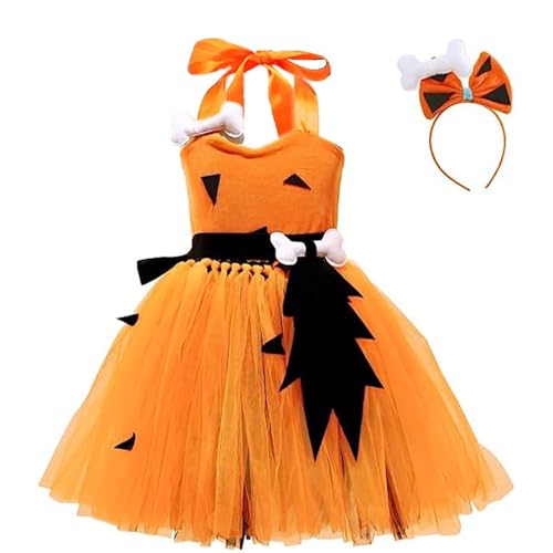 Tioheam Halloween-Tutu-Kleid für Kleinkinder, Halloween-Tutu-Kleid für Mädchen - Tutu Kleid Halloween Kleid Outfit | Partykleider mit Schleifen-Stirnband, Halloween-Kostüm, ärmelloses von Tioheam