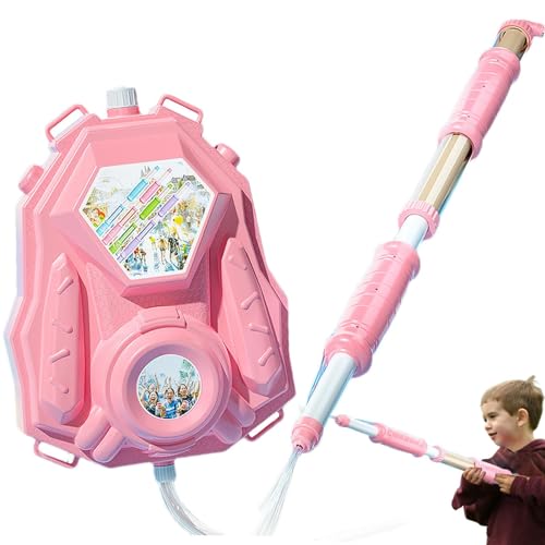 Tioheam Rucksack-Wasserspielzeug, Wasserspielzeug mit Rucksacktank, Ausziehbares Wasserspielzeug für den Strand, Wasserspielzeug für draußen, Kreatives Sommer-Outdoor-Spielzeug mit großer Reichweite, von Tioheam