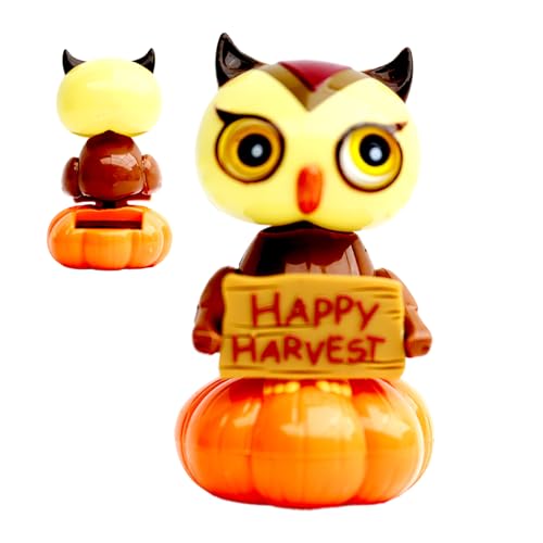 Tioheam Solar Spielzeug,Halloween Kürbis Eule Deko Für Auto | Grusel-Atmosphäre Mit Bewegungsanimation Für Fensterdekoration Innen- Und Außenbereich Halloween Tioheam Solar Spielzeug,Halloween Kürbis Eule Deko Für Auto | Grusel-Atmosphäre Mit Bewegungsanimation Für Fensterdekoration Innen- Und Außenbereich Halloween von Tioheam