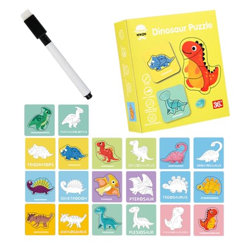 Tioheam Vorschul-Puzzles Spielzeug,Vorschul-Puzzles - Cartoon Puzzles,Lernspielzeug für Kinder im Alter von 0–3 Jahren, Lernspielzeug, Rätselbrett, Spielzeug von Tioheam