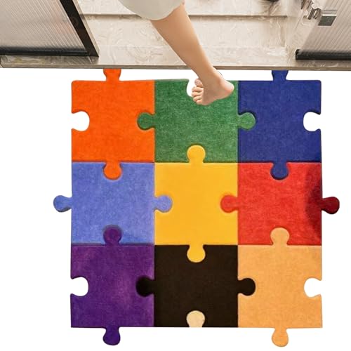 Verbundbodenmatten, 12-teilige Baby Spielmatte Quadrate Filzmatten, Dekorative Bodenfliesen Deko für Schlafzimmer Spielzimmer Kinderzimmer Krabbeldecke Baby Spielbereich Verbundbodenmatten, 12-teilige Baby Spielmatte Quadrate Filzmatten, Dekorative Bodenfliesen Deko für Schlafzimmer Spielzimmer Kinderzimmer Krabbeldecke Baby Spielbereich von Tioheam